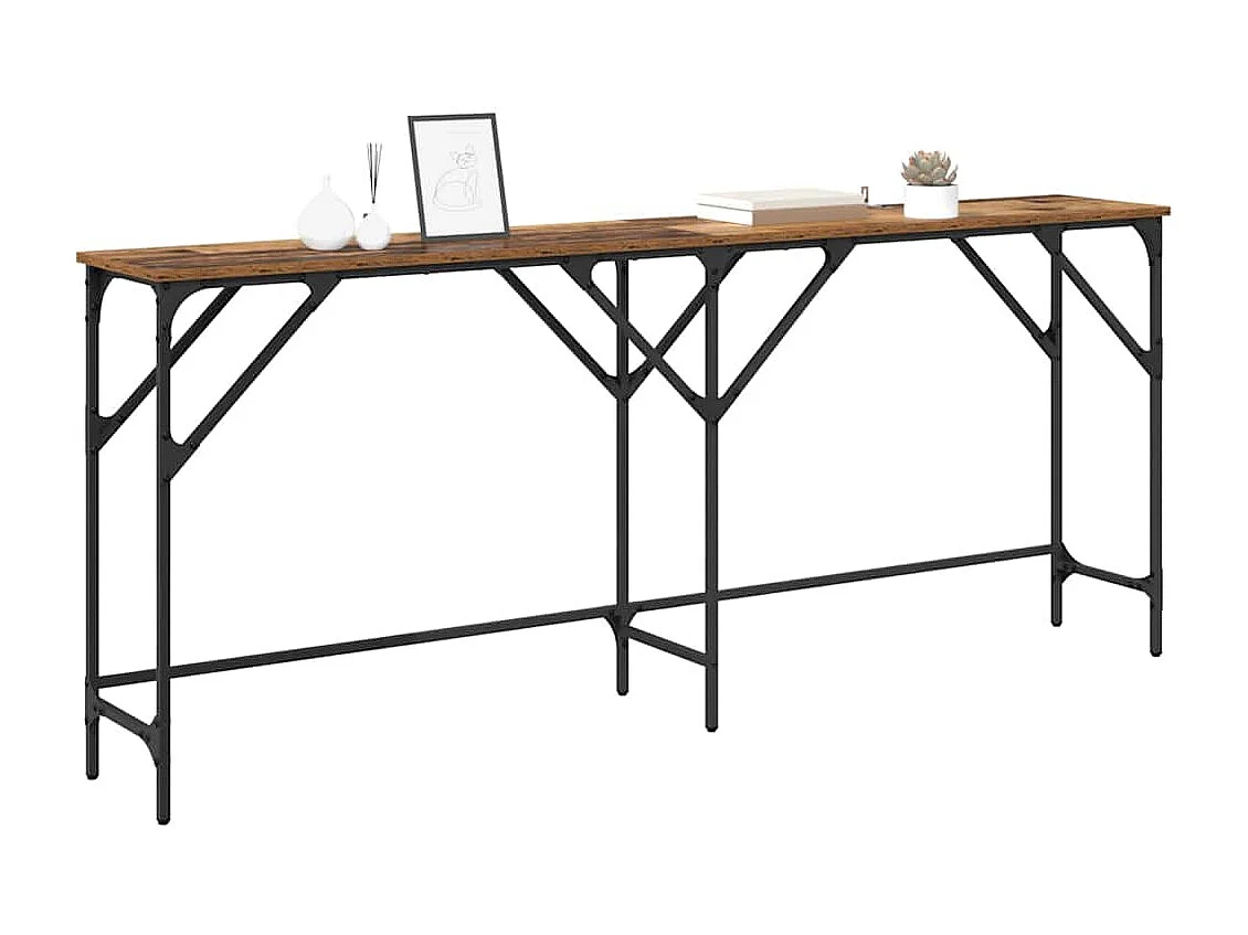 Mesa consola Madera antigua 180 x 29 x 75 cm Madera de ingeniería