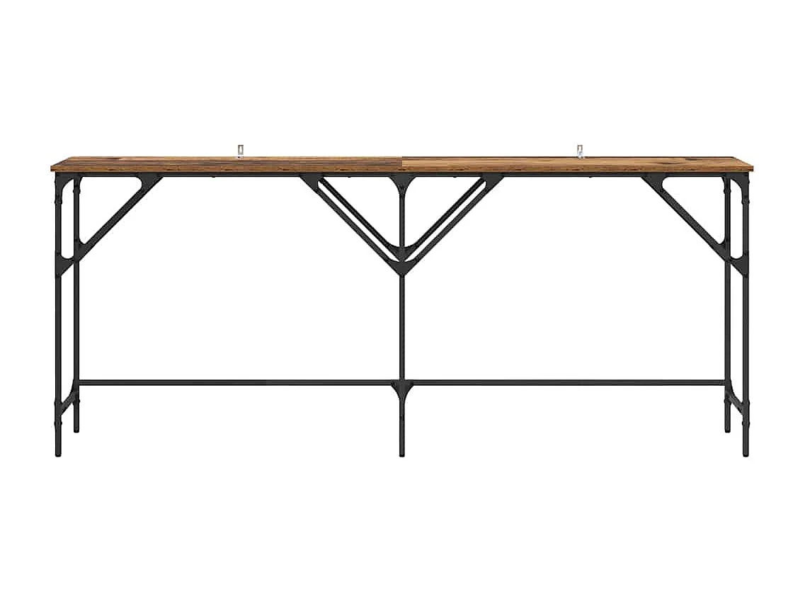 Mesa consola Madera antigua 180 x 29 x 75 cm Madera de ingeniería