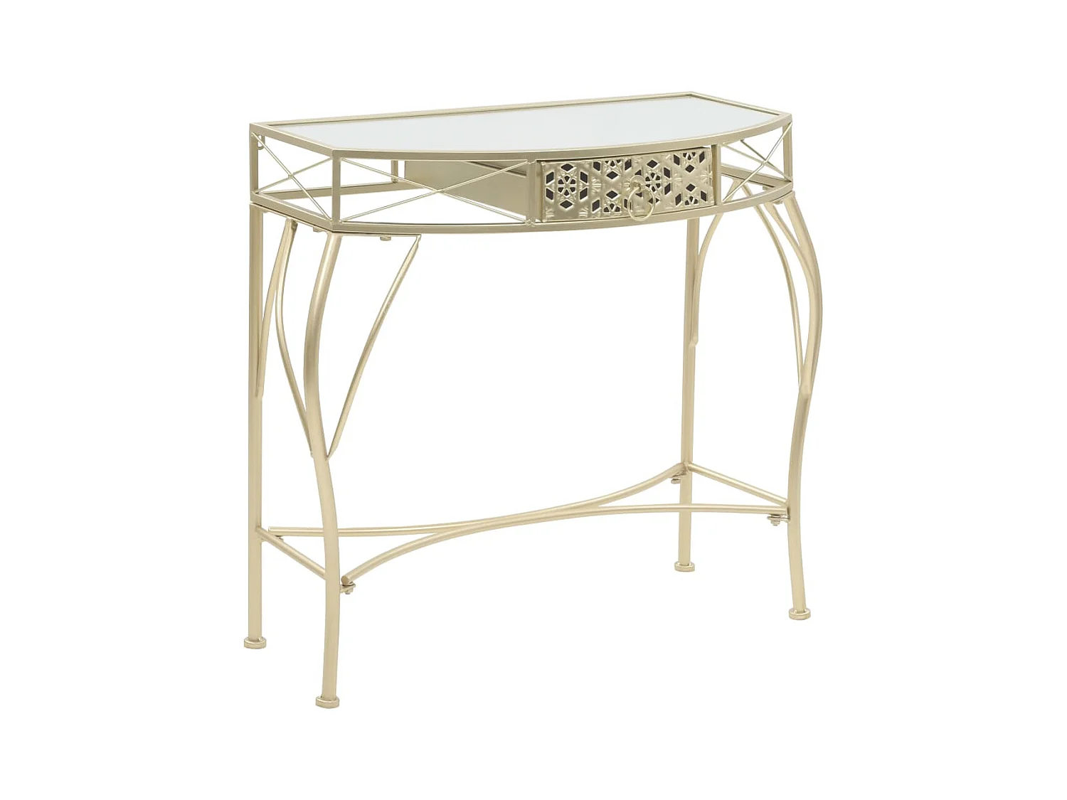 Table d'appoint Style français Métal 82 x 39 x 76 cm Doré