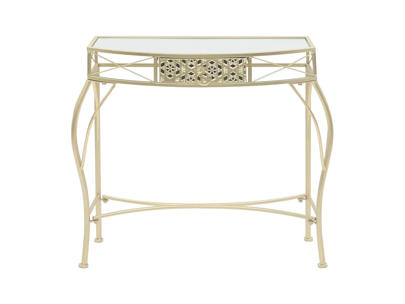 Table d'appoint Style français Métal 82 x 39 x 76 cm Doré