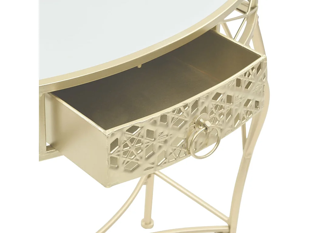 Table d'appoint Style français Métal 82 x 39 x 76 cm Doré