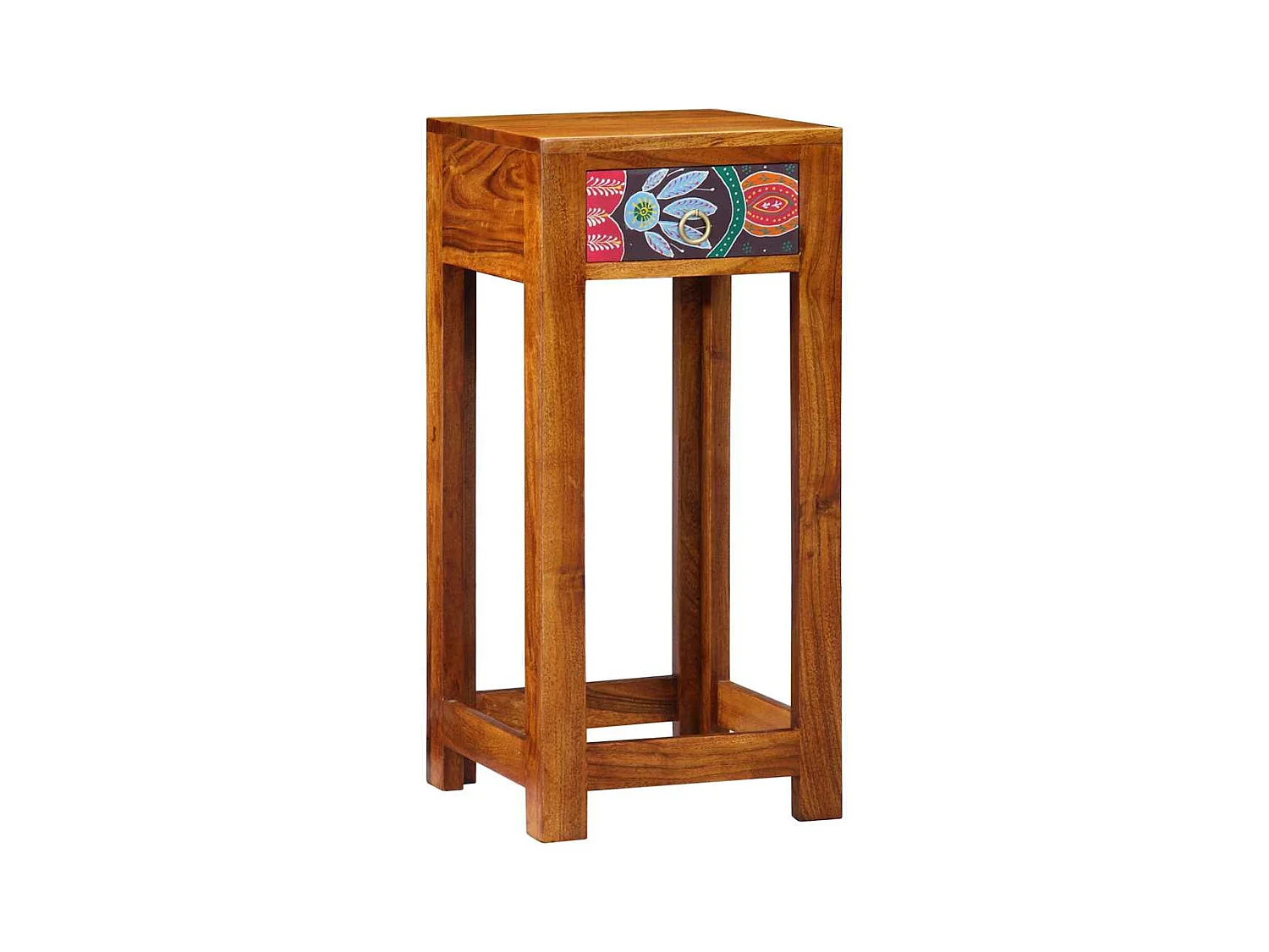 Telefoontafel Bruin 35 x 35 x 75 cm Massief acaciahout