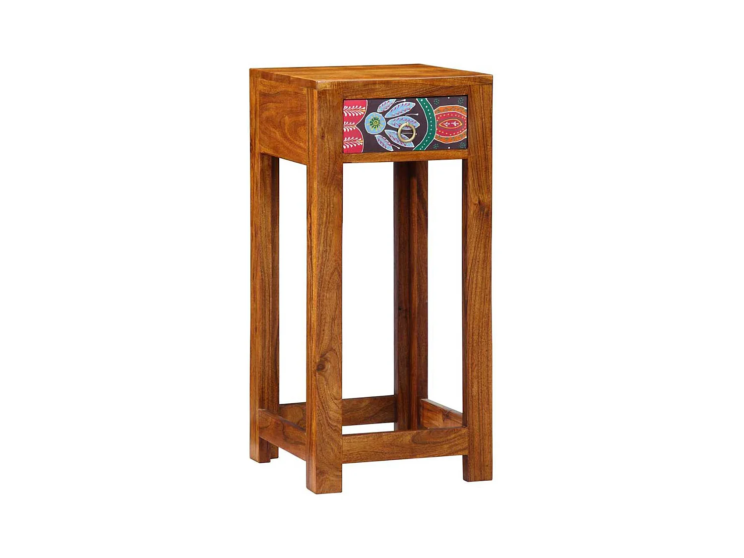 Telefoontafel Bruin 35 x 35 x 75 cm Massief acaciahout