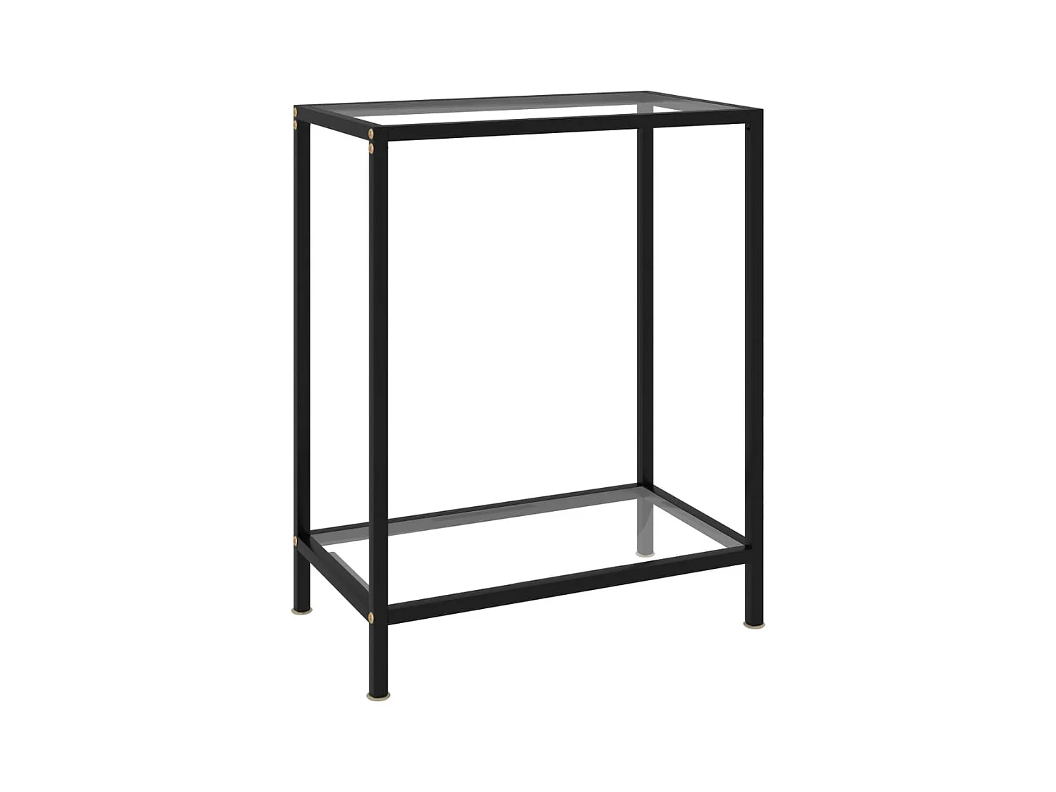 Consoletafel Transparant 60x35x75 cm Gehard glas