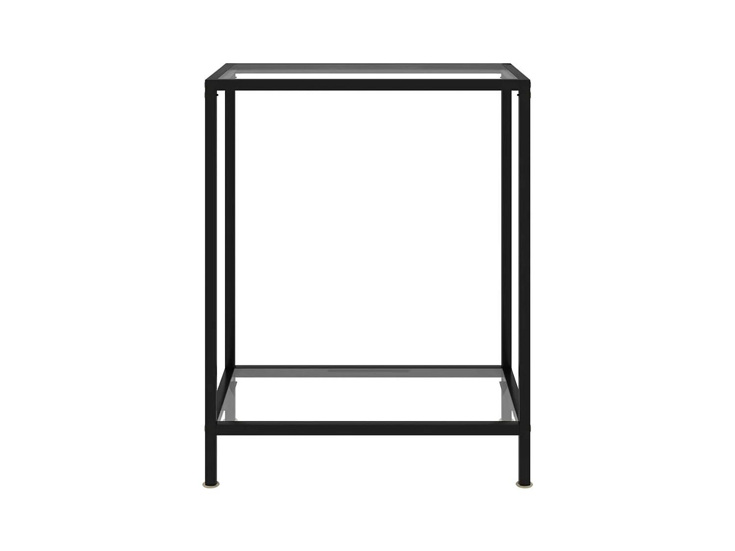 Consoletafel Transparant 60x35x75 cm Gehard glas