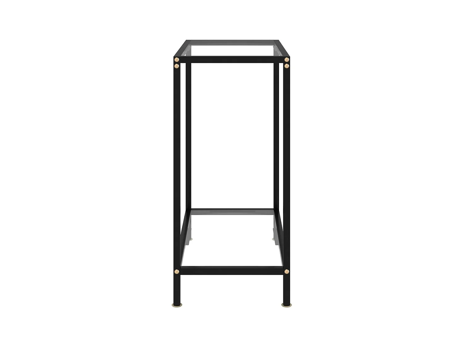 Consoletafel Transparant 60x35x75 cm Gehard glas