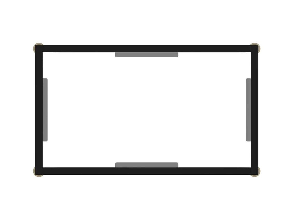 Consoletafel Transparant 60x35x75 cm Gehard glas