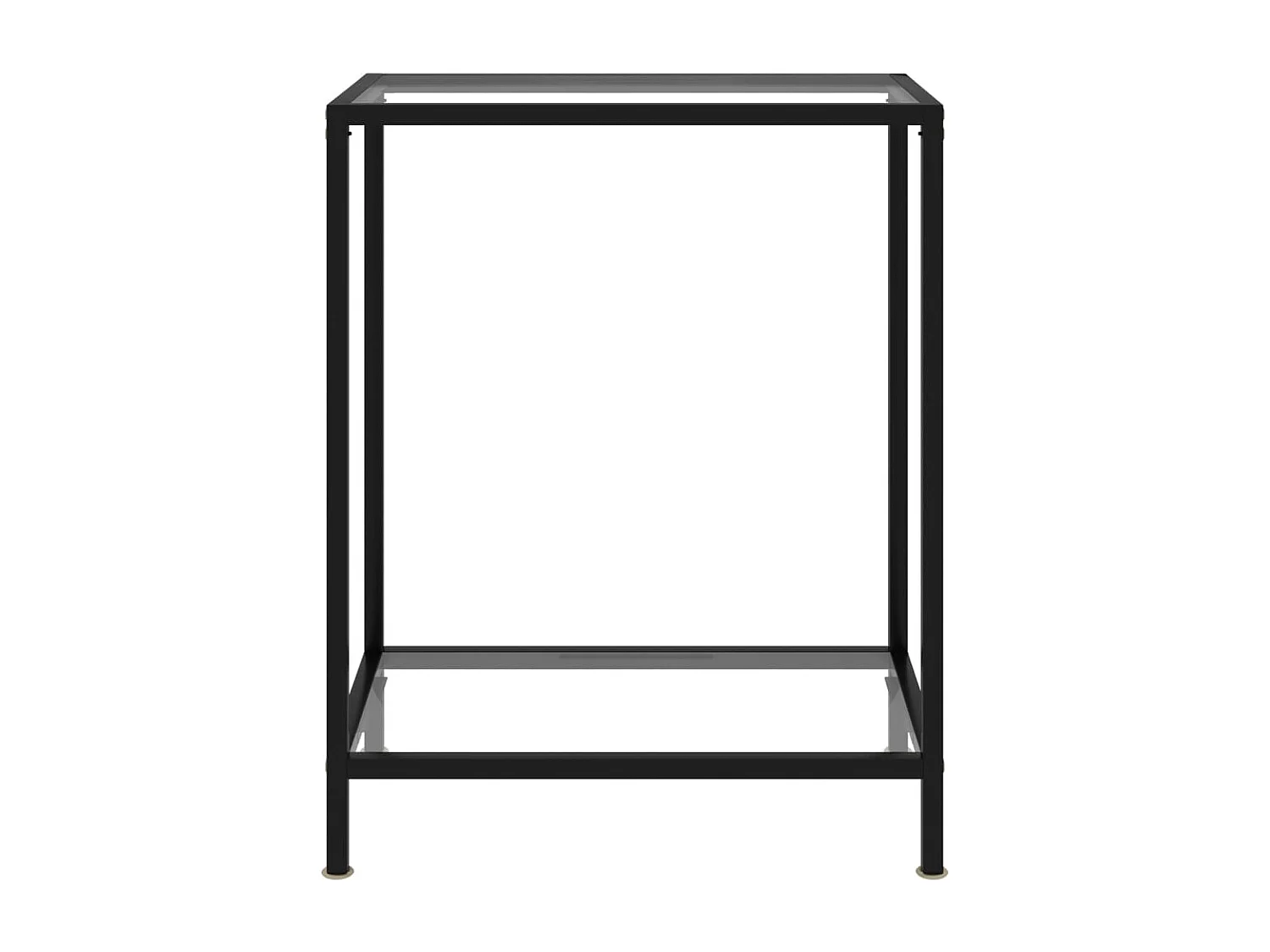 Mesa consola Transparente 60x35x75 cm Cristal templado