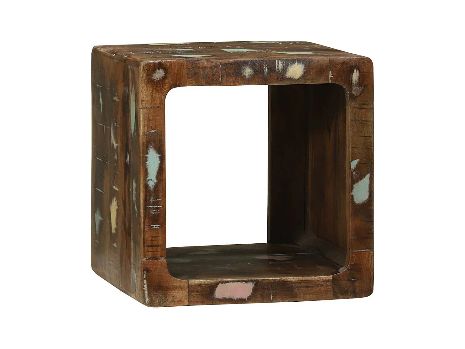 Meuble TV 2 pcs Multicolore bois de récupération massif