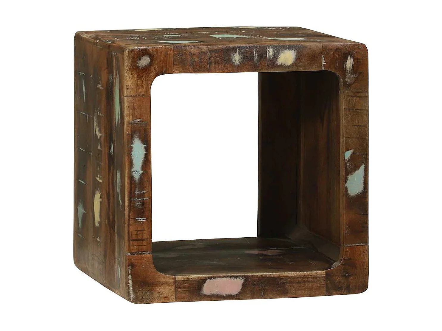 Meuble TV 2 pcs Multicolore bois de récupération massif