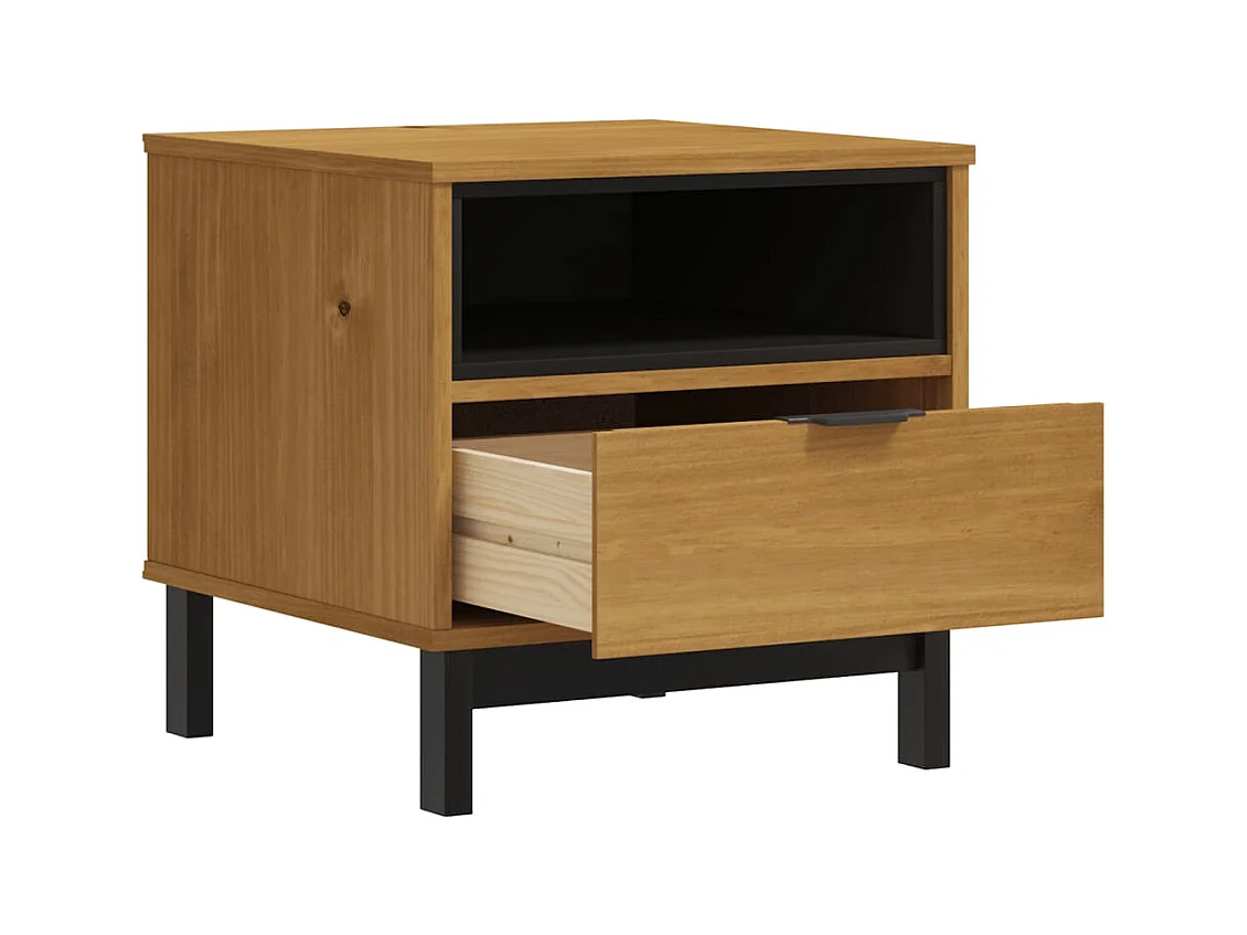 Table d'appoint FLAM 50x50x50 cm bois de pin massif