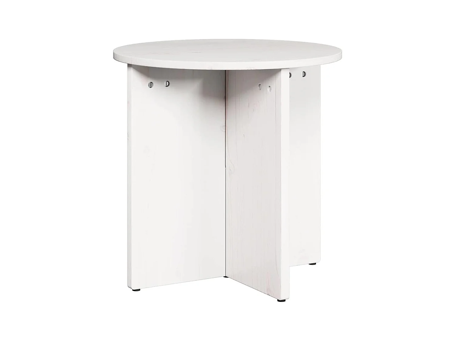 Table basse 2 pcs Blanc 41,5 x 41,5 x 41 cm Bois massif en pin