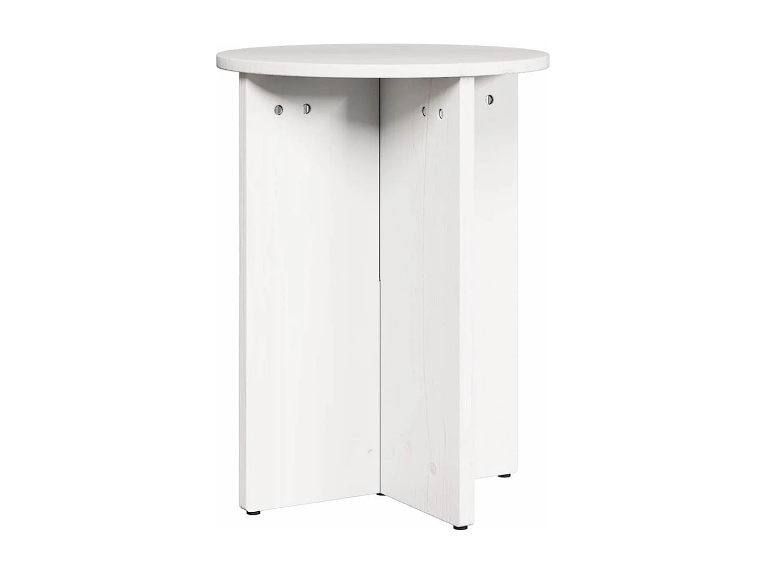 Table basse 2 pcs Blanc 41,5 x 41,5 x 41 cm Bois massif en pin