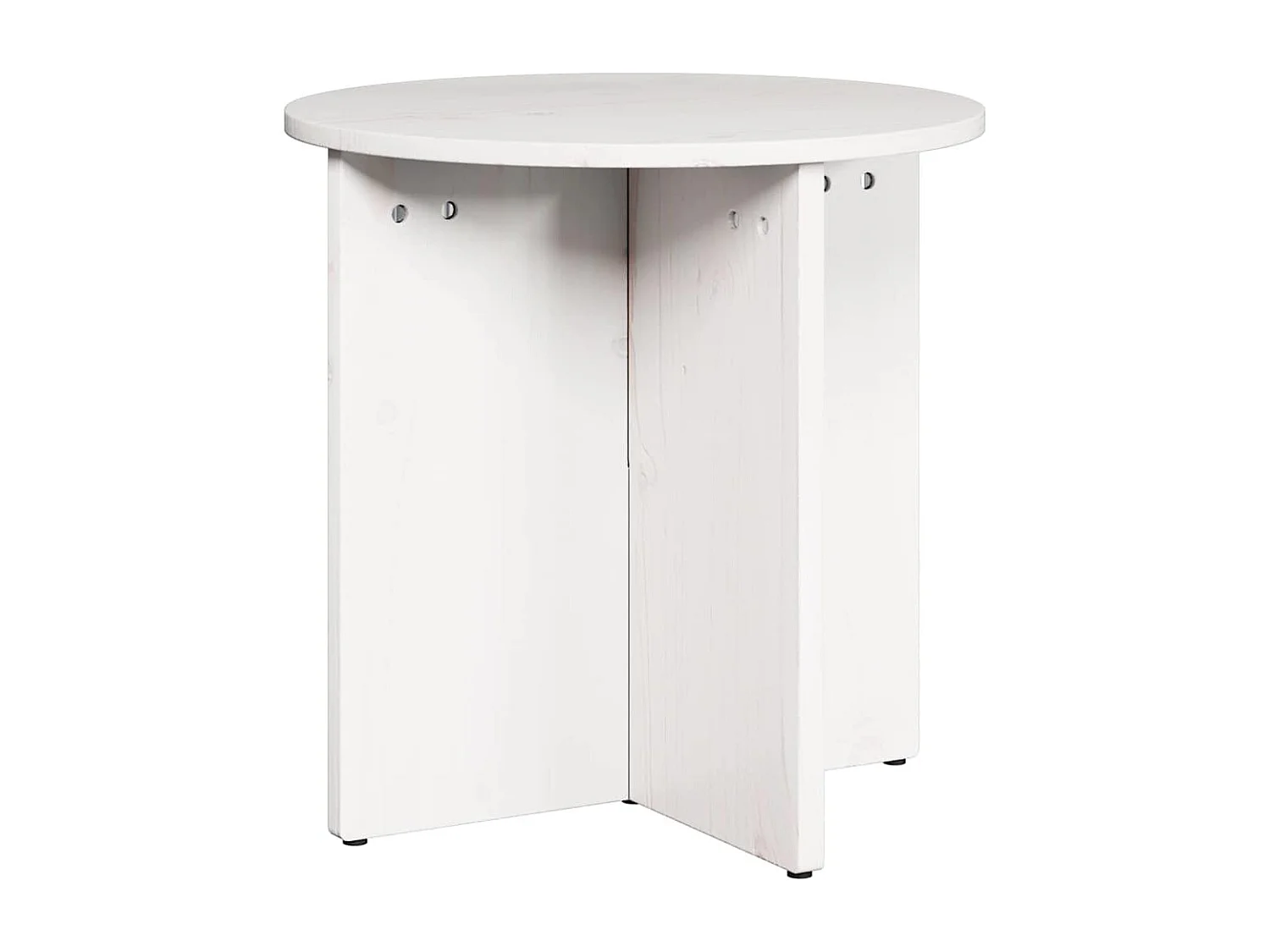 Table basse 2 pcs Blanc 41,5 x 41,5 x 41 cm Bois massif en pin