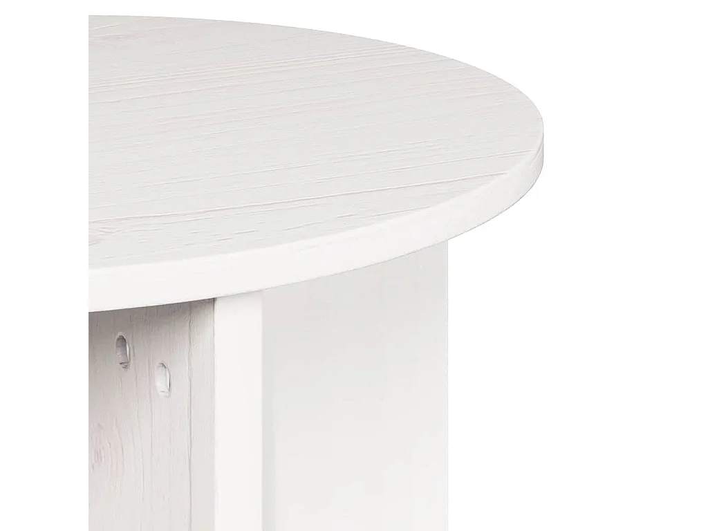 Table basse 2 pcs Blanc 41,5 x 41,5 x 41 cm Bois massif en pin
