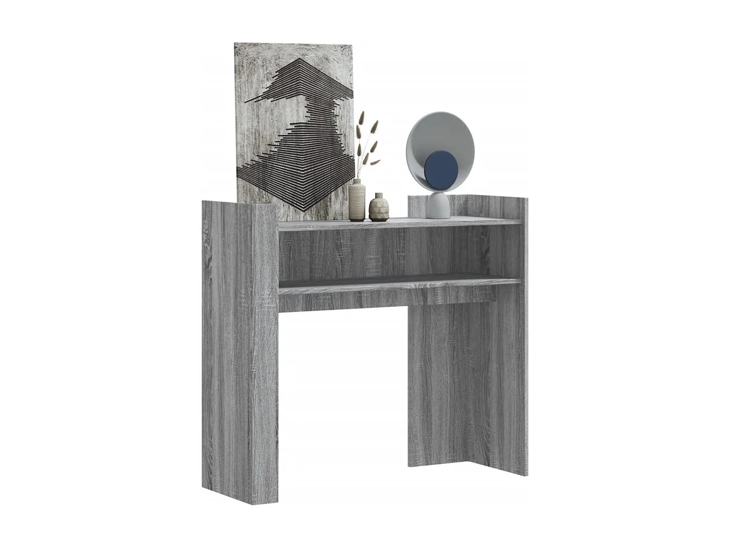 Mesa consola Sonoma gris 100x35x90 cm madera de ingeniería