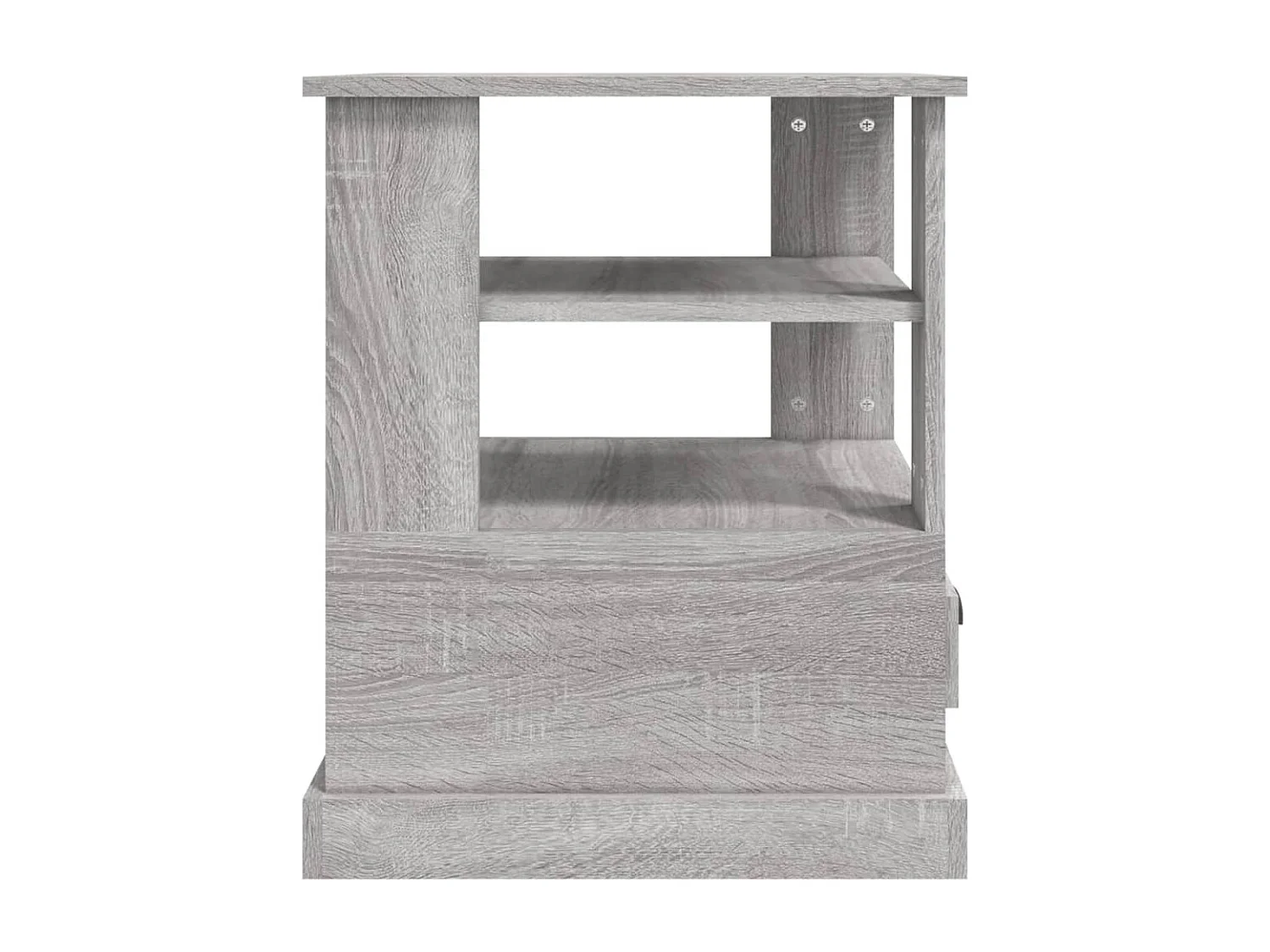 Tavolino Sonoma grigio 50x50x60 cm in legno ingegnerizzato