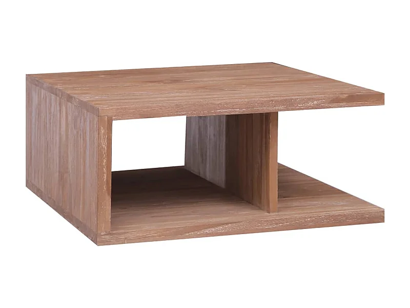 Table basse 70x70x30 cm Bois de teck massif