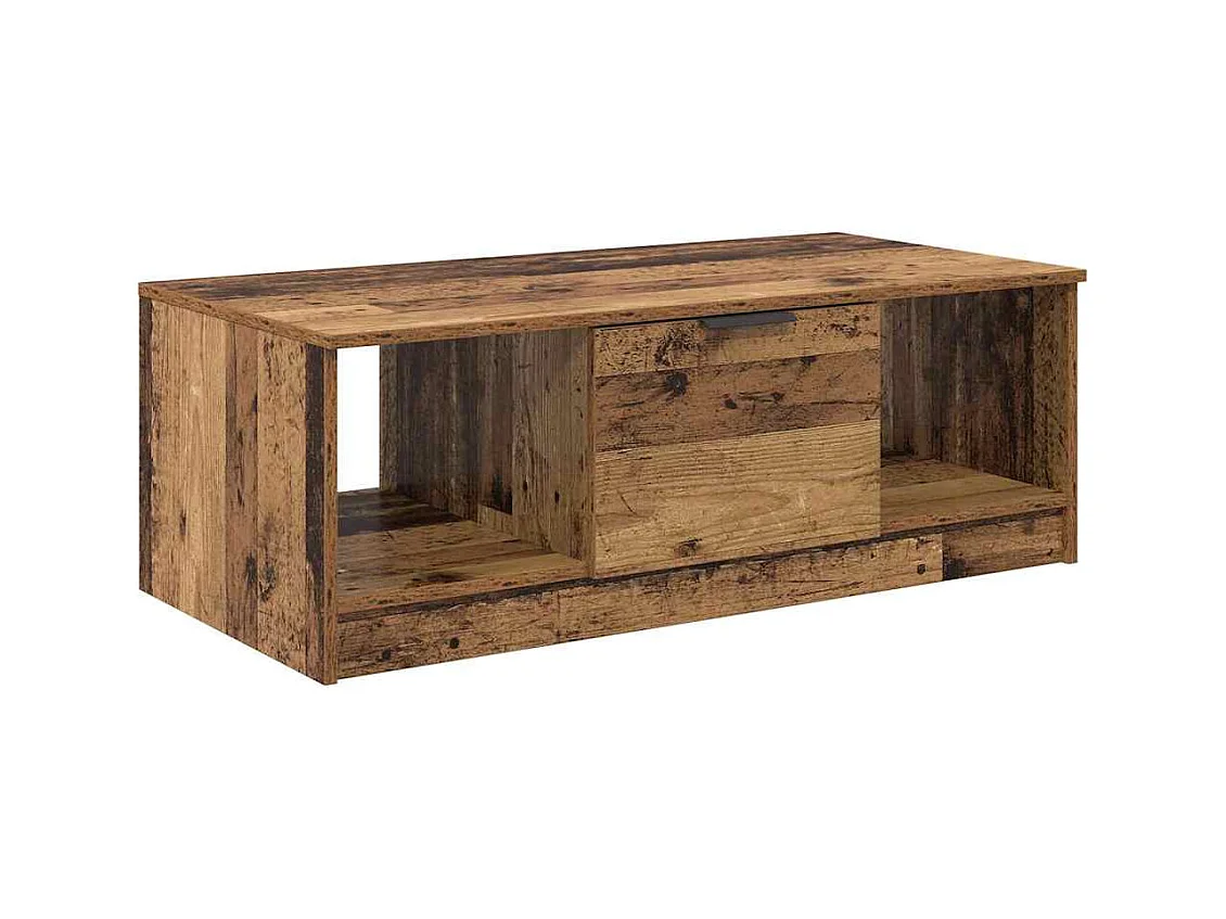 Salontafel Antiek hout 100 x 50 x 36 cm Bewerkt hout