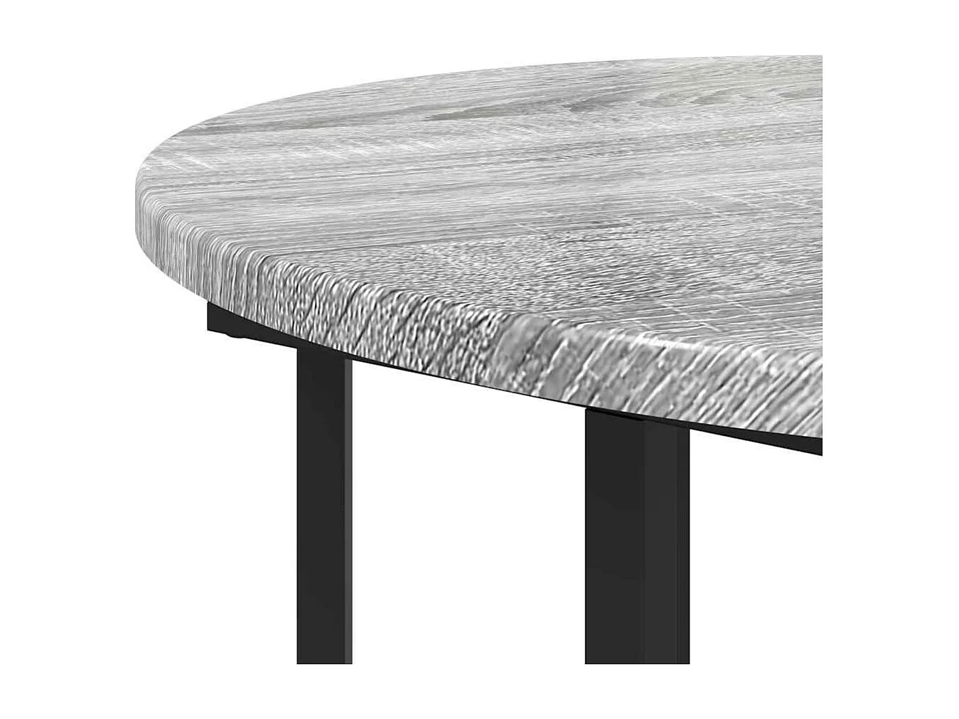 Juego de mesa auxiliar de 2 piezas en gris Sonoma y negro