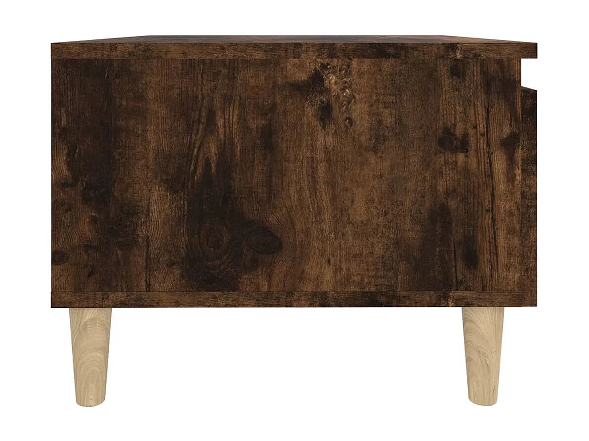 Mesa auxiliar de roble ahumado 50x46x35 cm Madera de ingeniería