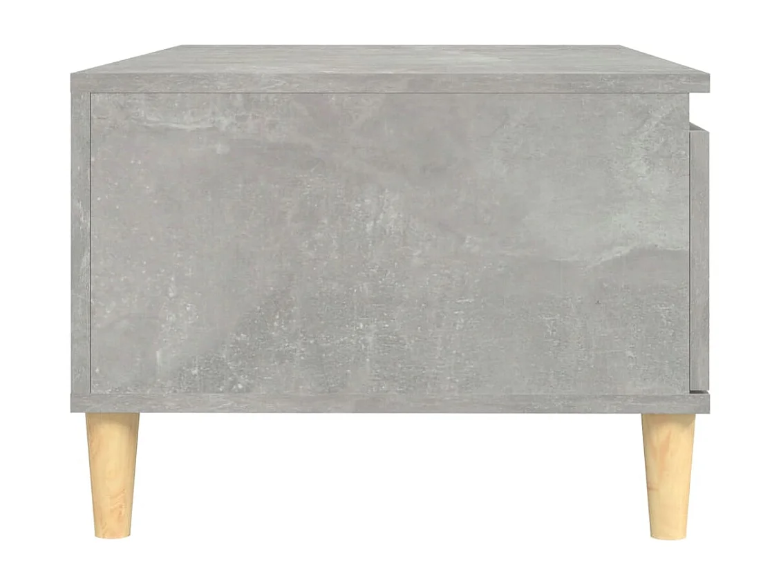 Table basse Gris béton 90x50x36,5 cm Bois d'ingénierie
