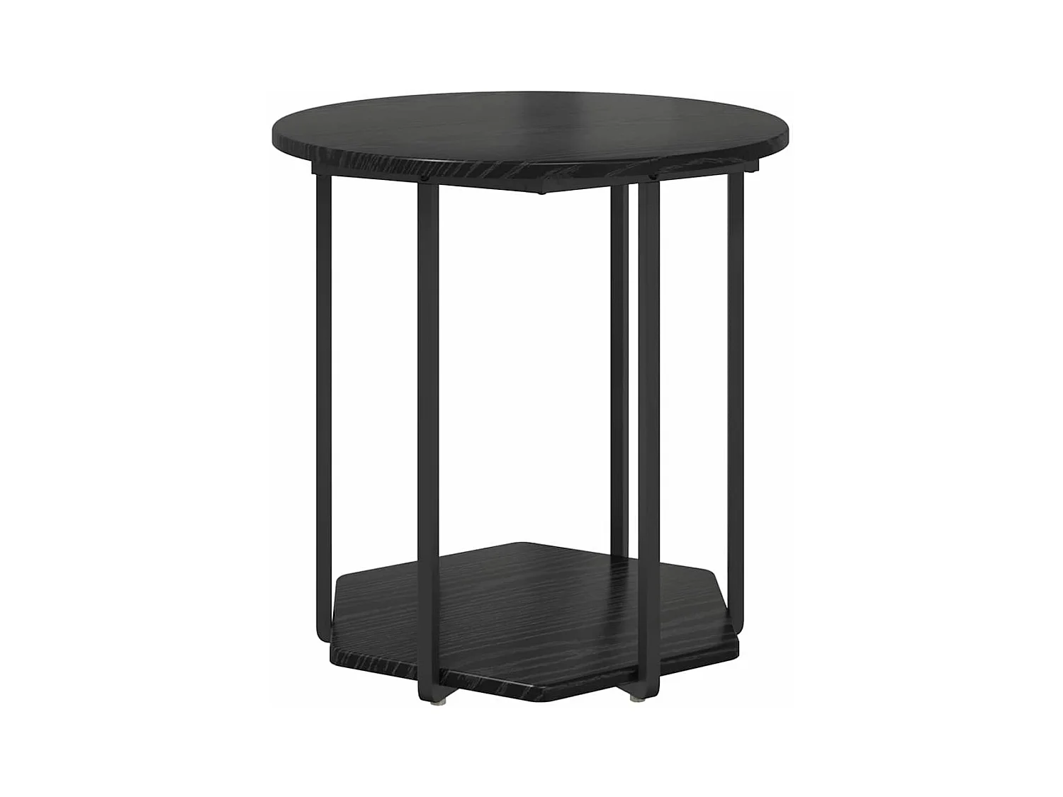 Ensemble de tables d'appoint 2 pcs Chêne noir 50 x 50 x 50.5 cm