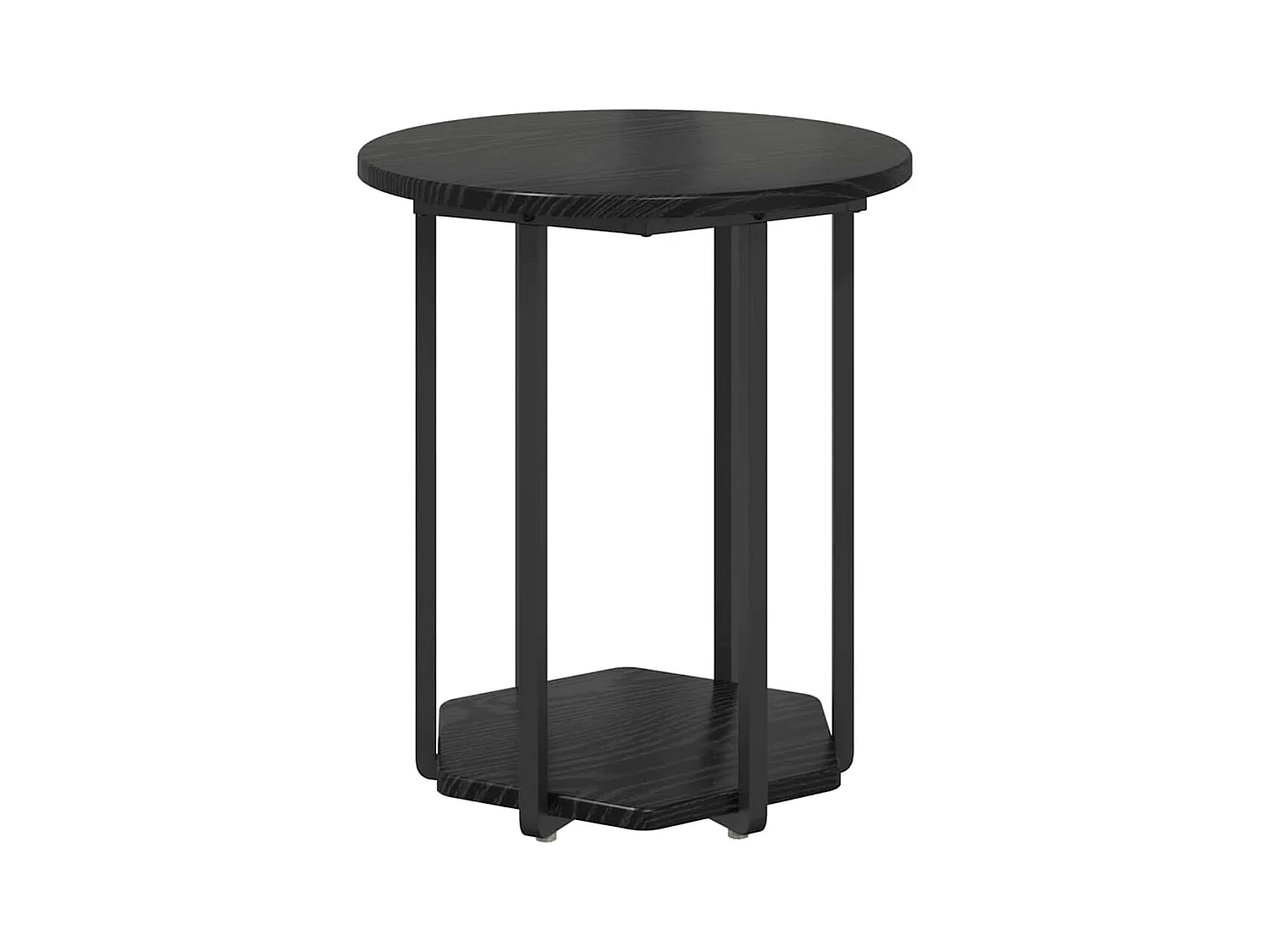 Ensemble de tables d'appoint 2 pcs Chêne noir 50 x 50 x 50.5 cm