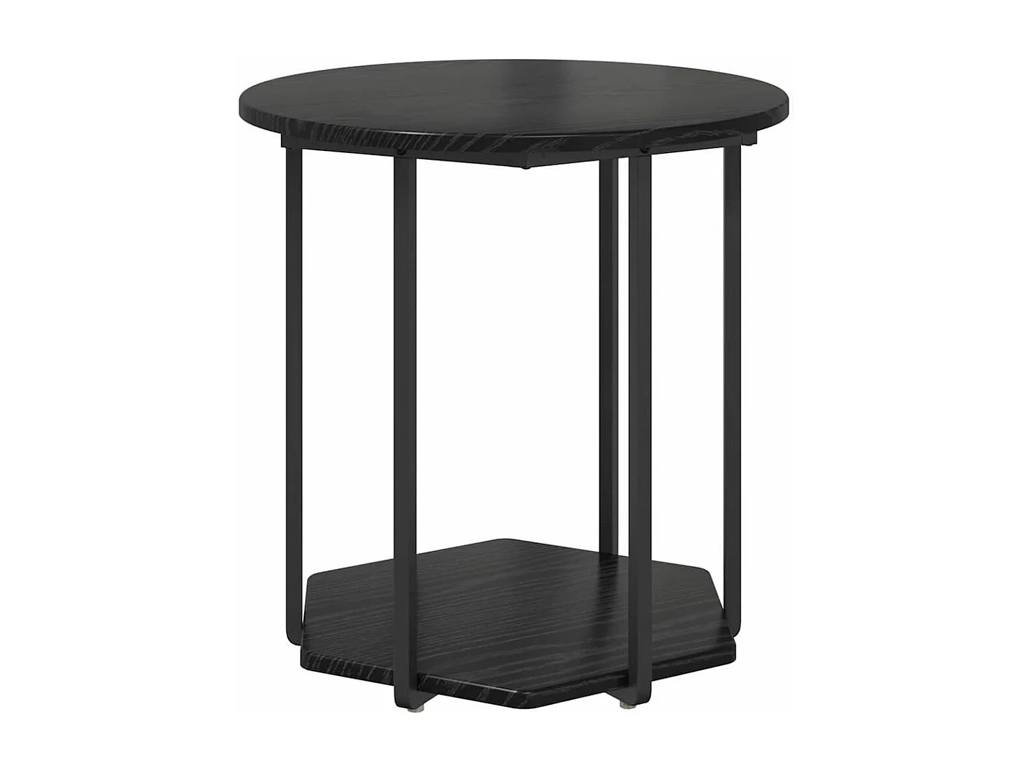 Ensemble de tables d'appoint 2 pcs Chêne noir 50 x 50 x 50.5 cm