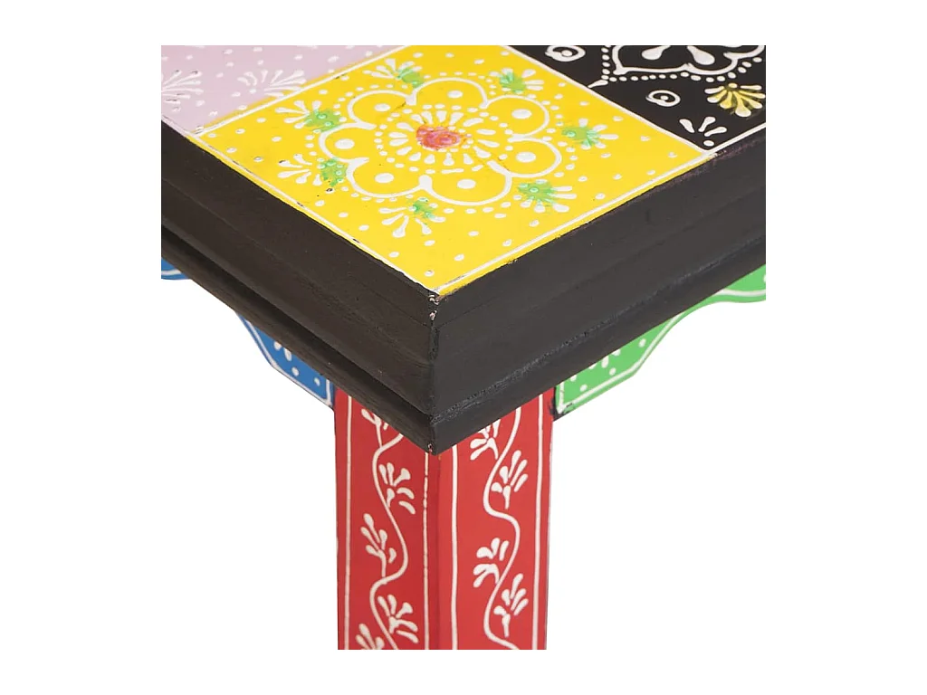 Bruine bijzettafel 50 x 50 x 50 cm massief mangohout