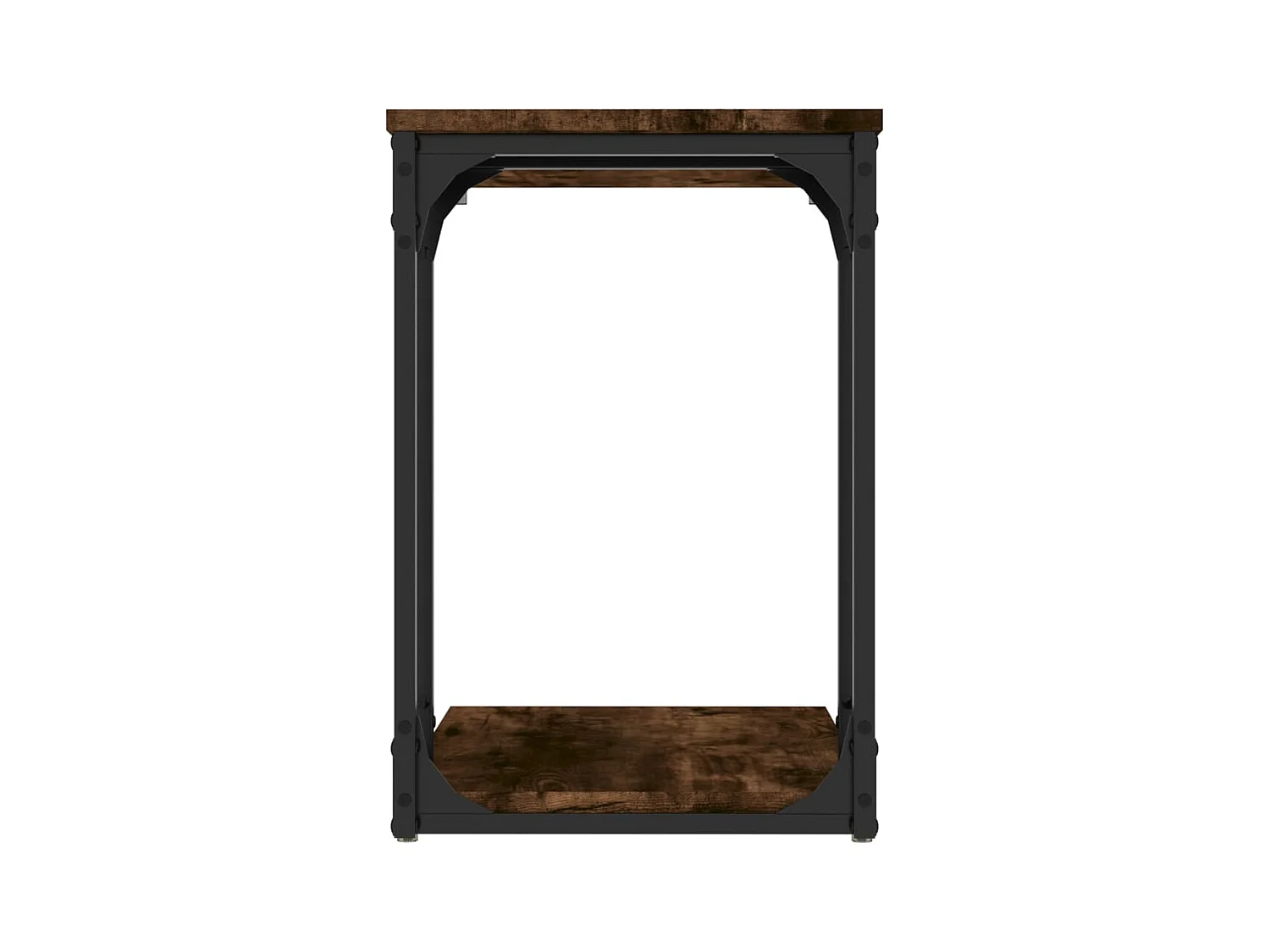 Gerookte Eiken Bijzettafel 50x35x52 cm Bewerkt Hout