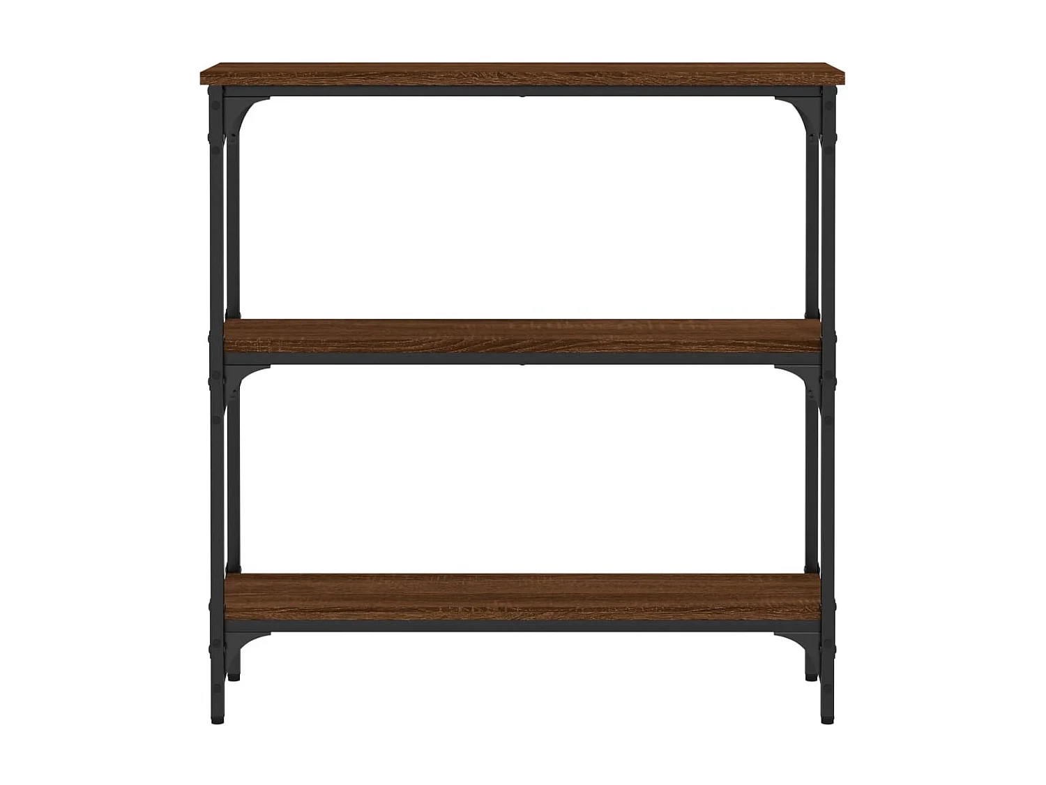 Tavolo consolle rovere marrone 75x22,5x75 cm legno ingegnerizzato