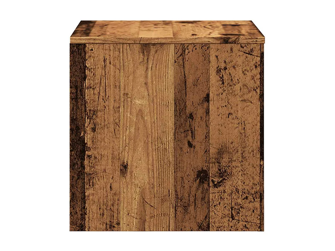 Tavolini laterali in legno vecchio, 3 pezzi, in legno ingegnerizzato