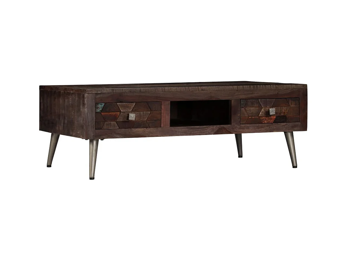 Table basse Bois de récupération solide 100x60x35 cm