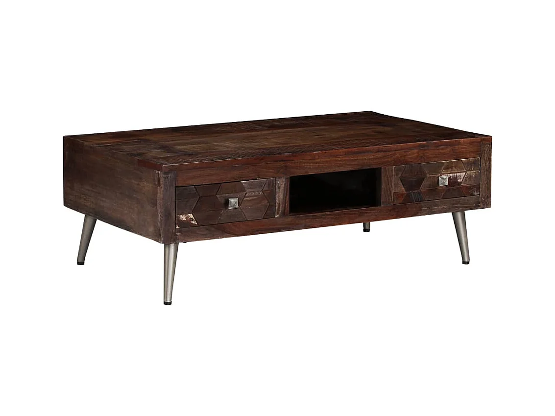 Table basse Bois de récupération solide 100x60x35 cm