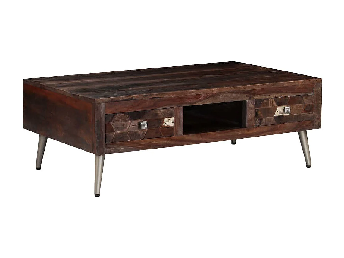 Table basse Bois de récupération solide 100x60x35 cm