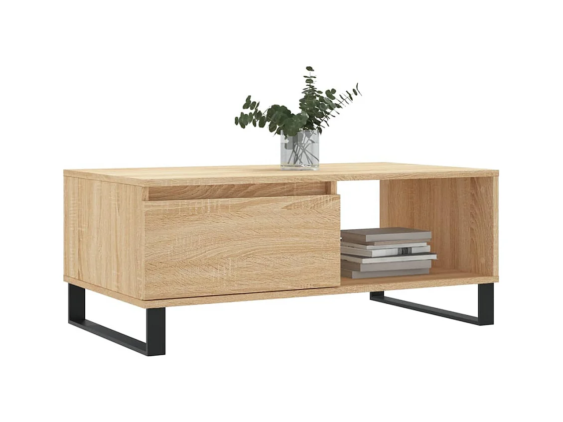 Table basse Chêne sonoma 90x50x36,5 cm Bois d'ingénierie