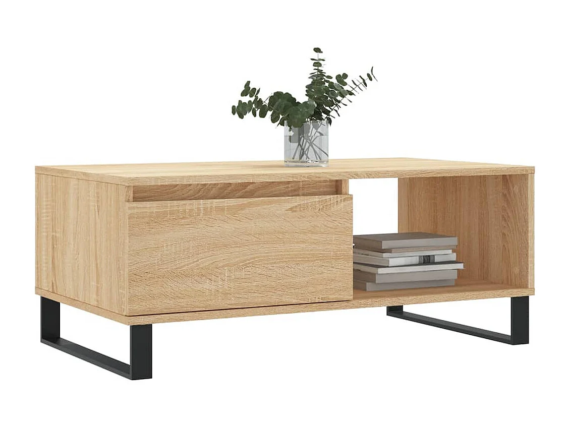 Table basse Chêne sonoma 90x50x36,5 cm Bois d'ingénierie
