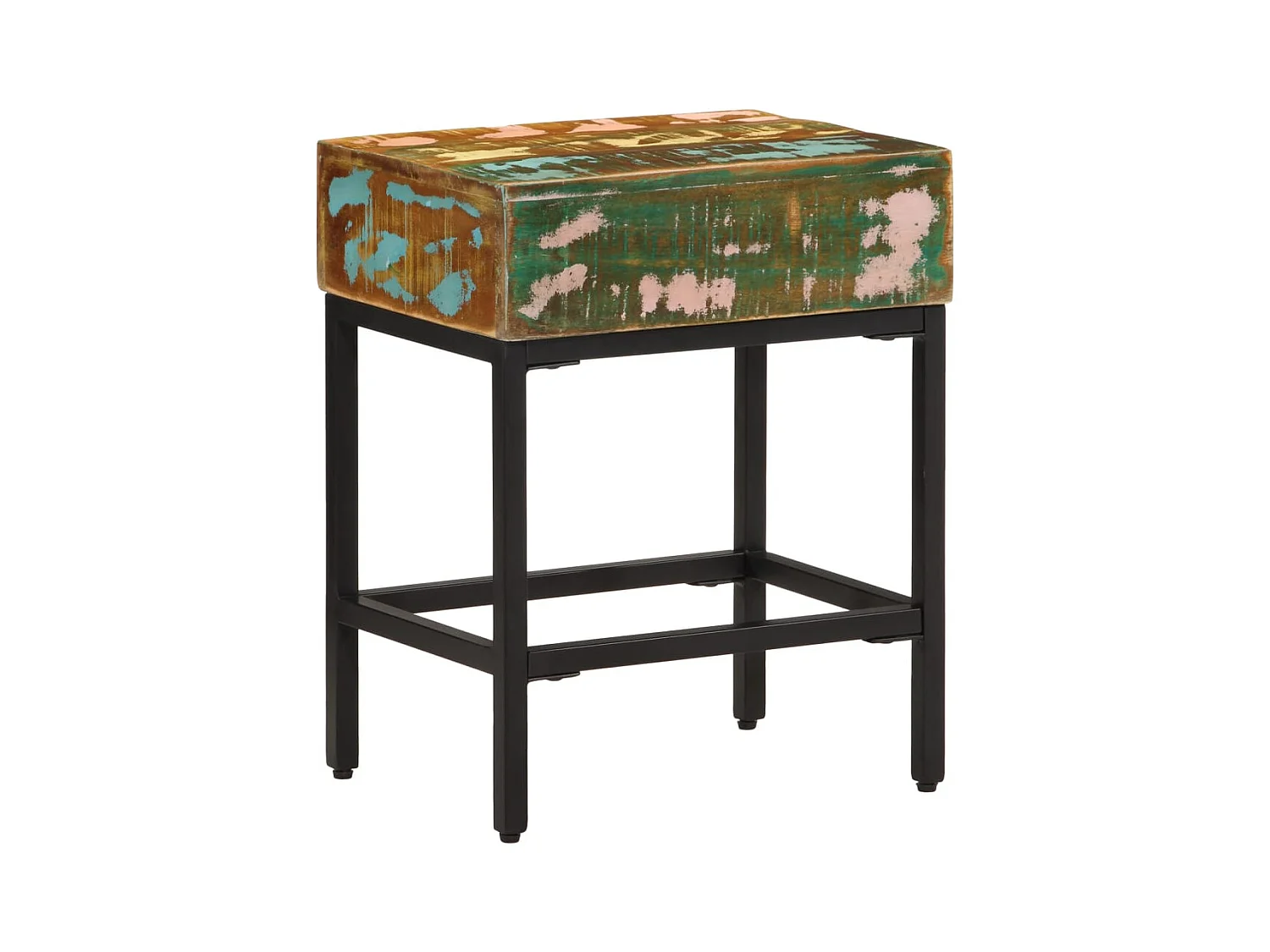 Bijzettafel 40x30x51 cm Massief gerecycled hout