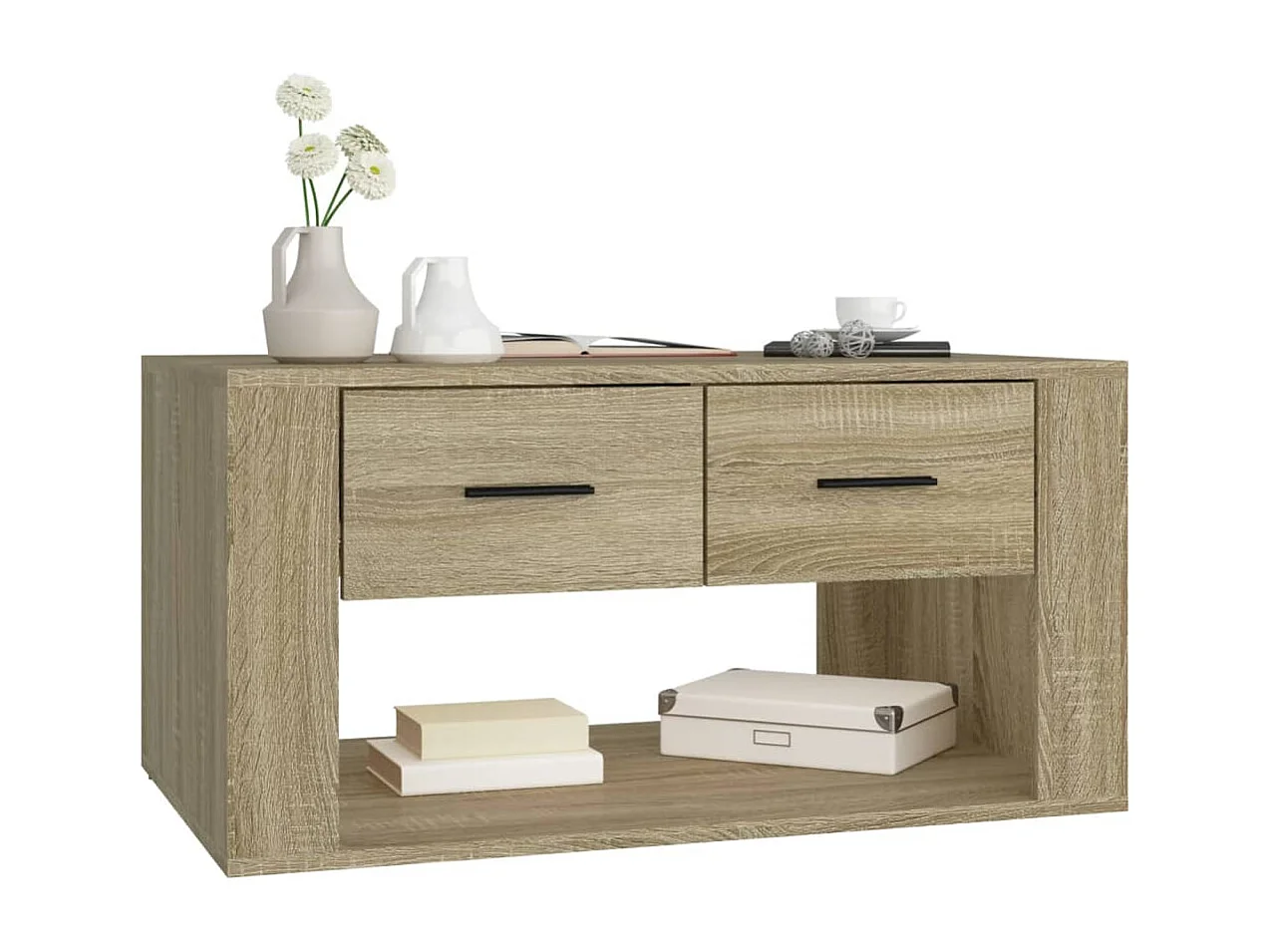 Table basse Chêne sonoma 80x50x40 cm Bois d'ingénierie