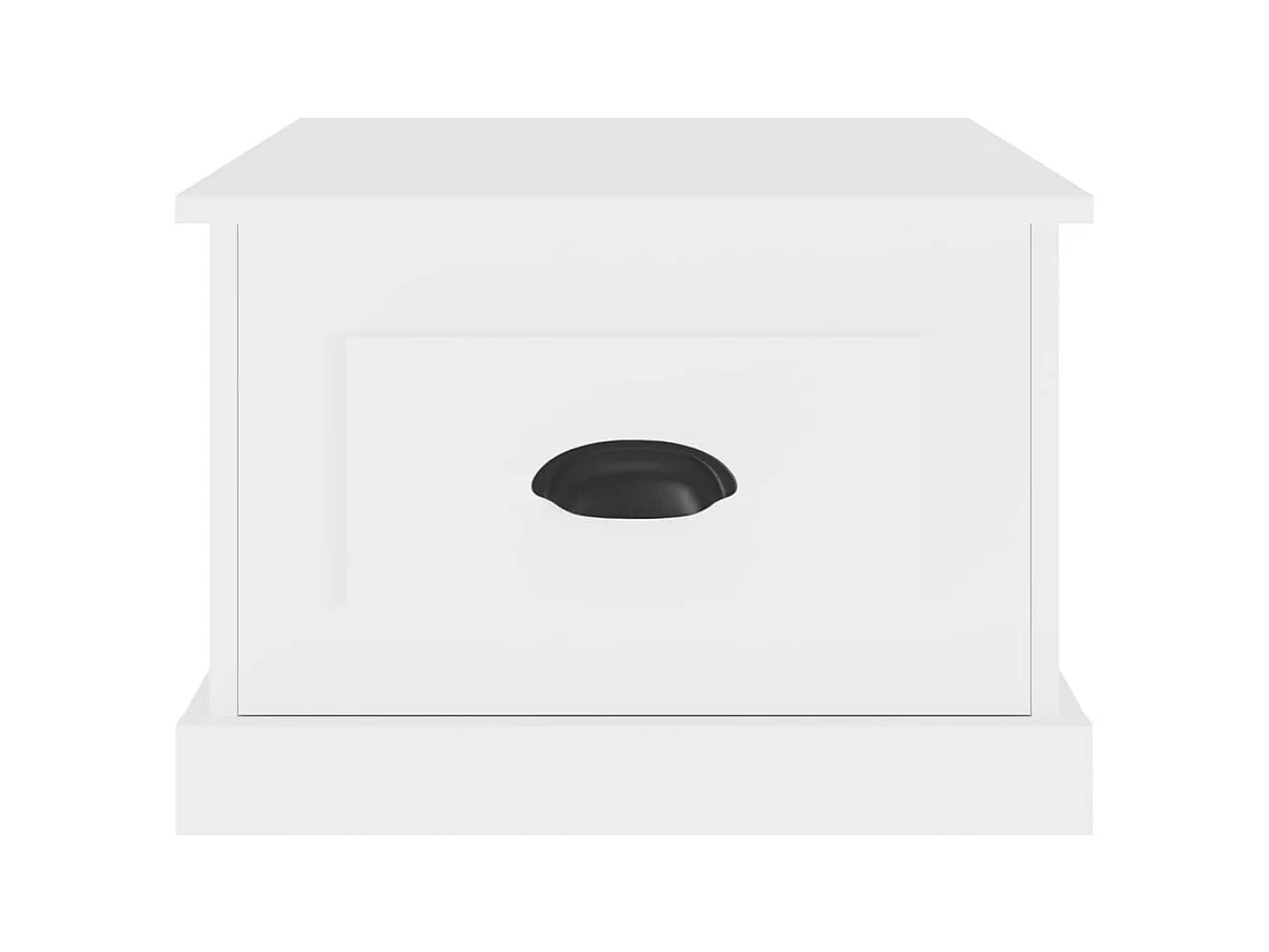 Witte salontafel 50x50x35 cm bewerkt hout