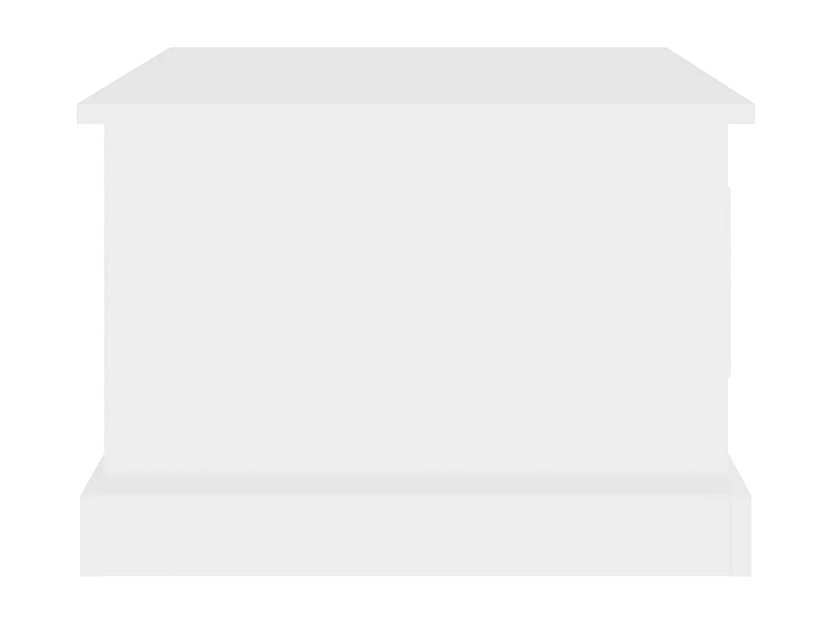 Table basse blanc 50x50x35 cm bois d'ingénierie