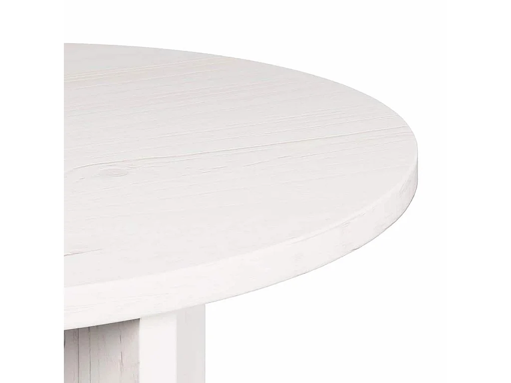 Table basse 2 pcs Blanc 49 x 49 x 28 cm Bois de pin massif