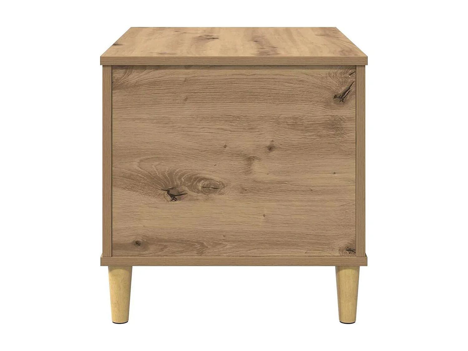 Comodino in rovere fatto a mano 60 x 44,5 x 45 cm