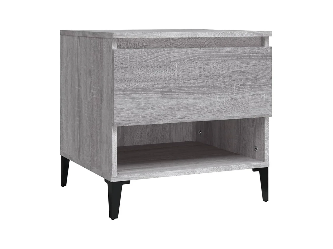 Tavolini laterali 2 pezzi Sonoma grigio 50x46x50 cm Legno ingegnerizzato