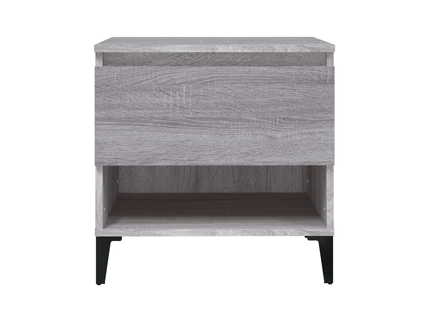 Tavolini laterali 2 pezzi Sonoma grigio 50x46x50 cm Legno ingegnerizzato