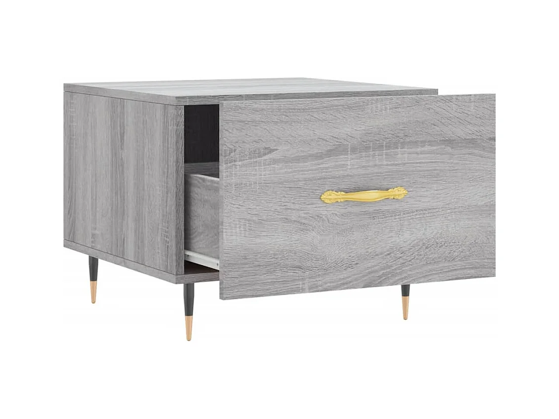 Sonoma salontafel grijs 50x50x40 cm Technisch hout