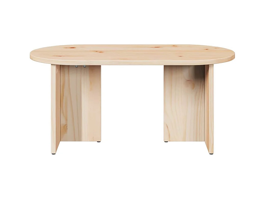 Natuurlijke salontafel 80 x 39,5 x 35 cm massief grenenhout