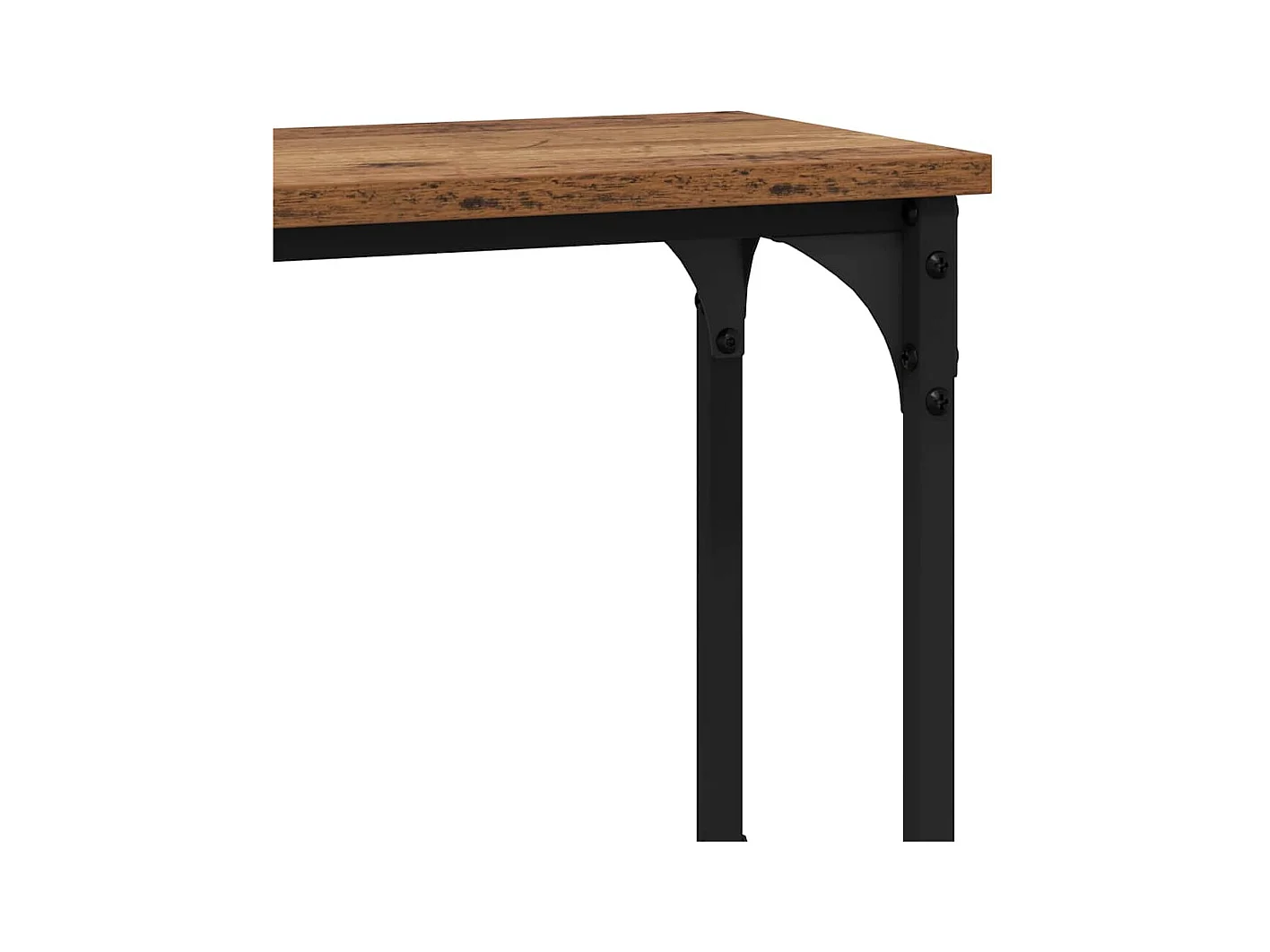 Table console avec étagère Bois ancien 100 x 22.5 x 75 cm