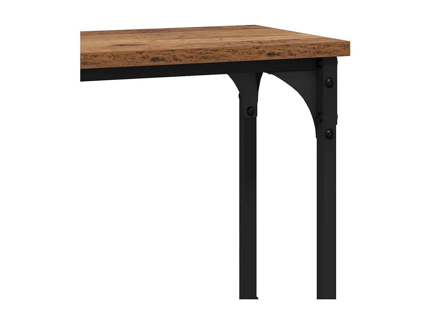 Table console avec étagère Bois ancien 100 x 22.5 x 75 cm